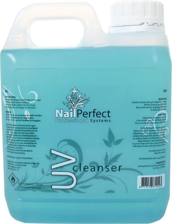 Nailperfect uv-cleanser - 1000 ml - plaklaag gellak verwijderbaar