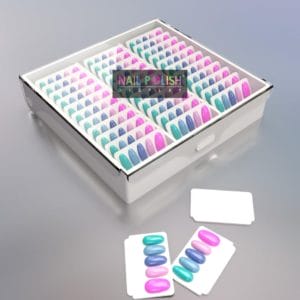 NailPolishDisplay box voor tips (voor nagel tips & nail art, 33 inserts)