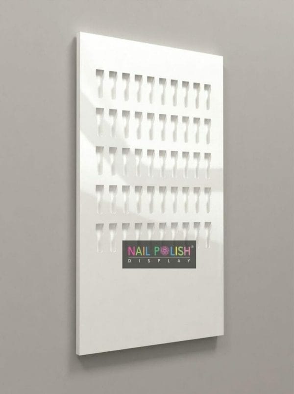 NailPolishDisplay wall display (voor nagel tips & nail art, muurbevestiging, 50 inserts)