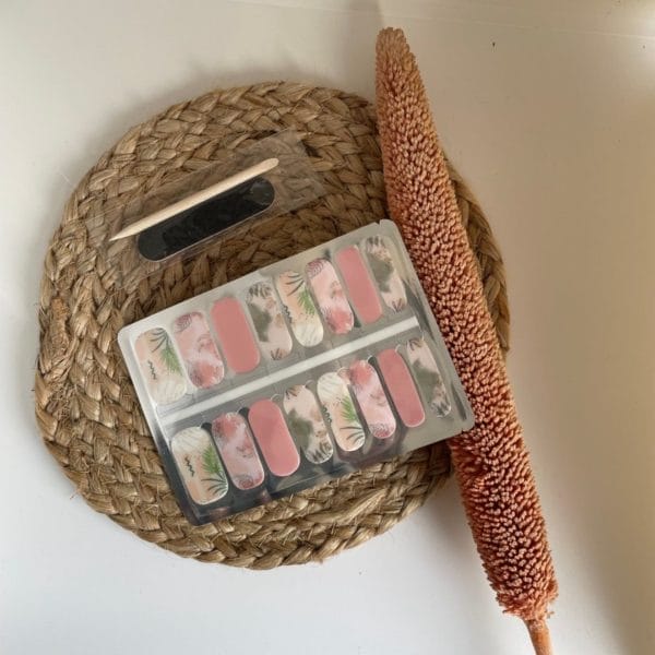 Nailwrapz - blush palm- nagel wraps - nagelstickers- geen uv lamp nodig - thuis manicure