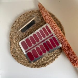 NailWrapz - Red Velvet - Nagel wraps - nagelstickers- geen UV lamp nodig - Thuis manicure