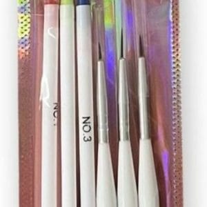 Nailart penselen 6 stuks - Nail art tools - Nagelverzorging - Nagelstyliste - Liner penselen nagels - French manicure