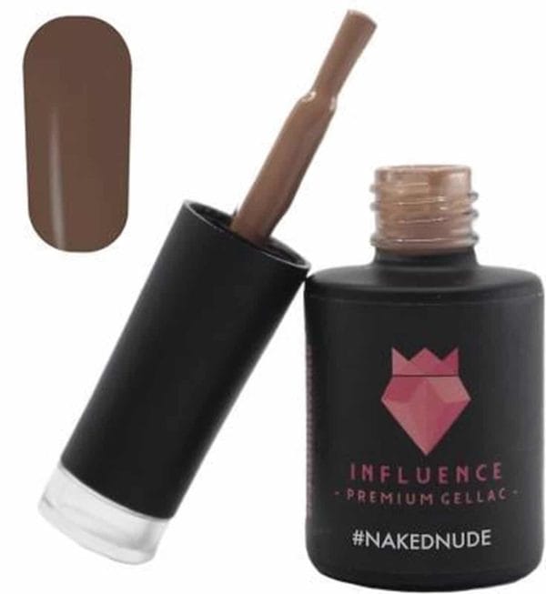 #nakednude - influence gellac - uv/led gellak - gel nagellak - gel lak - nude / bruin - 10 ml