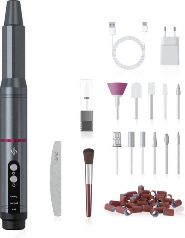 Nantib elektrische nagelfrees - nagelvijl - manicure set - pedicureset - eeltverwijderaar - cadeau