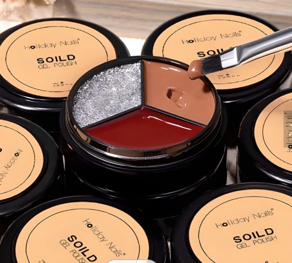 New solid paint nail gel / stevige gellak / polish solid / makkelijk aan te brengen / blijft lang zitten / uv-kleur / uitstekende kwaliteit / kit met 3 kleunagelborren + nagelborstel / brasil