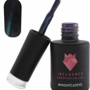 #Nightcateye - Influence Gellac - UV/LED Gellak - Gel nagellak - Gel lak - Blauw / Groen / Magneet - 10 ml