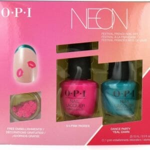 O.P.I Neon Collection Gift set - Festival French Nail Art