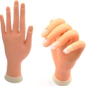 Oefenhand Nep Handmodel Manicure Oefenen Hand voor Nagel Display Nailtrainer