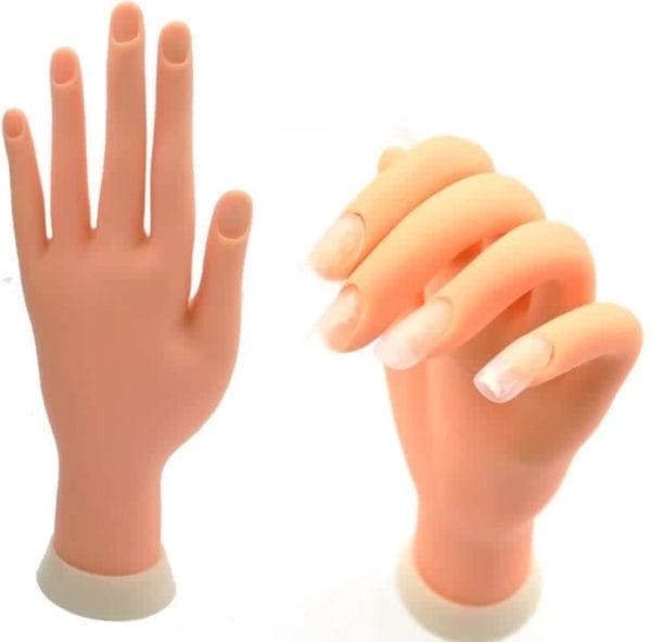 Oefenhand nep handmodel manicure oefenen hand voor nagel display nailtrainer