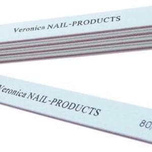 Online bestellen 5x rechte nagelvijlen # 80/100, wit. Goedkope nagelvijlen voor vijlen nageltip, afvijlen / verwijderen / afwerken van acryl nagels & gel nagels.