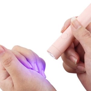 Oplaadbare draadloze roze nagellamp - 3W nageldroger voor gellak nagels - UV/LED pink nail lamp