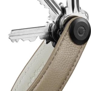 Orbitkey Key Organizer 2.0 pebbled leather ecru
