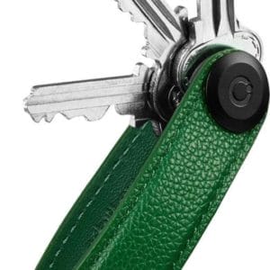 Orbitkey Key Organizer 2.0 pebbled leather emerald