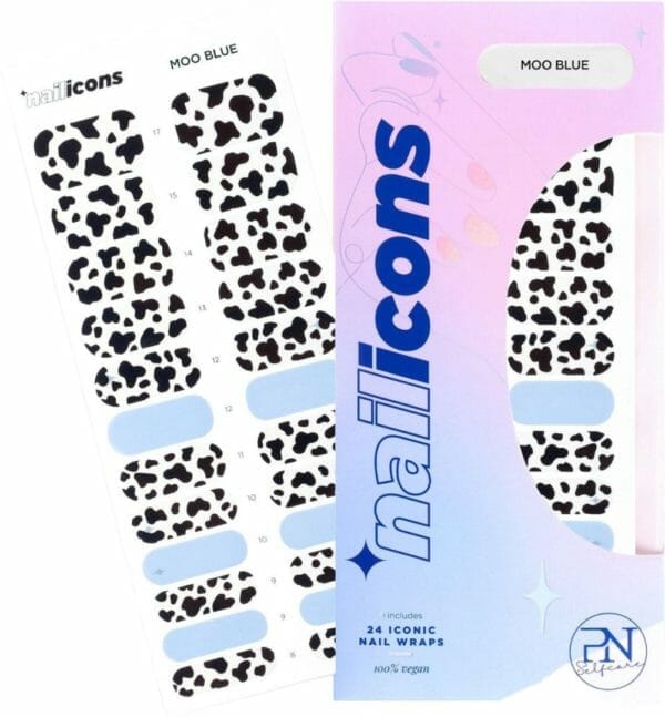 Pn selfcare nagelstickers - 24 stuks nail wraps - vegan - 21 dagen blijvend effect - nail art - duurzaam