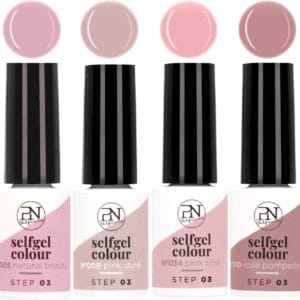 PN Selfcare Pink Elegance - Gellak - Hema vrij - Gel Nagellak - Gellak Starterspakket - Roze Natural gelnagels - 4x6ml