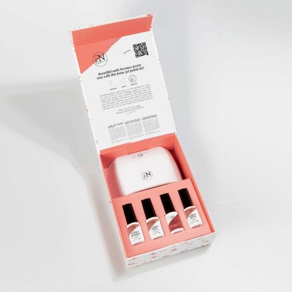 PN Selfcare - Selfgel Home Manicure Kit incl. Atomic Red Nagellak - Cadeauset - Incl. LED Lamp, Nageldoekjes & Nagelvijl - 10 Dagen Blijvend