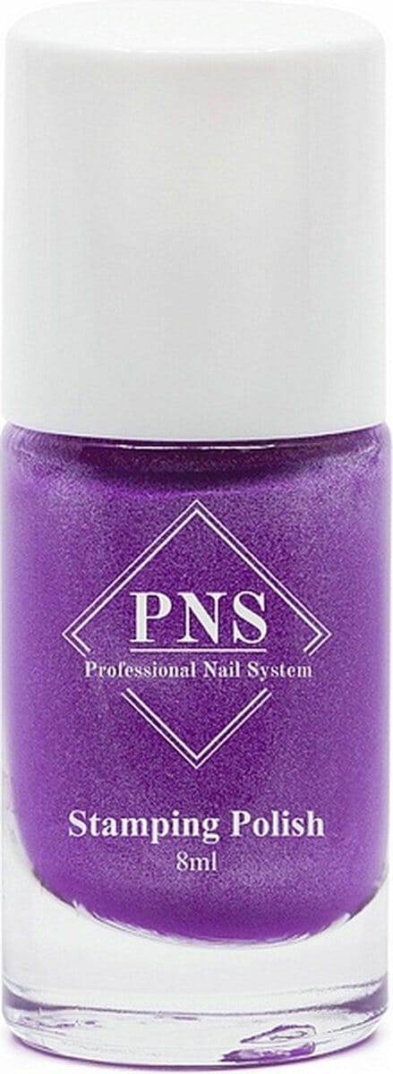 PNS Stamping Polish No.33 Paars met Glitter