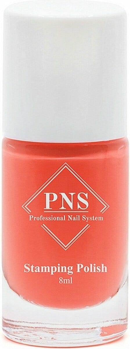 Pns stamping polish no. 44 neon oranjerood Pns stamping polish no. 44 neon oranjerood