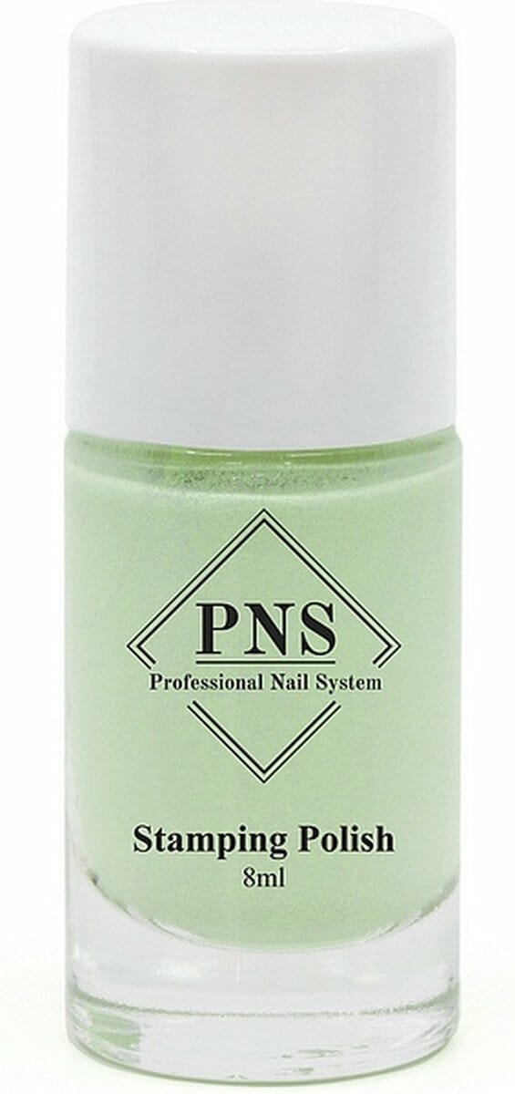 Pns stamping polish no. 52 pastel groen shimmer