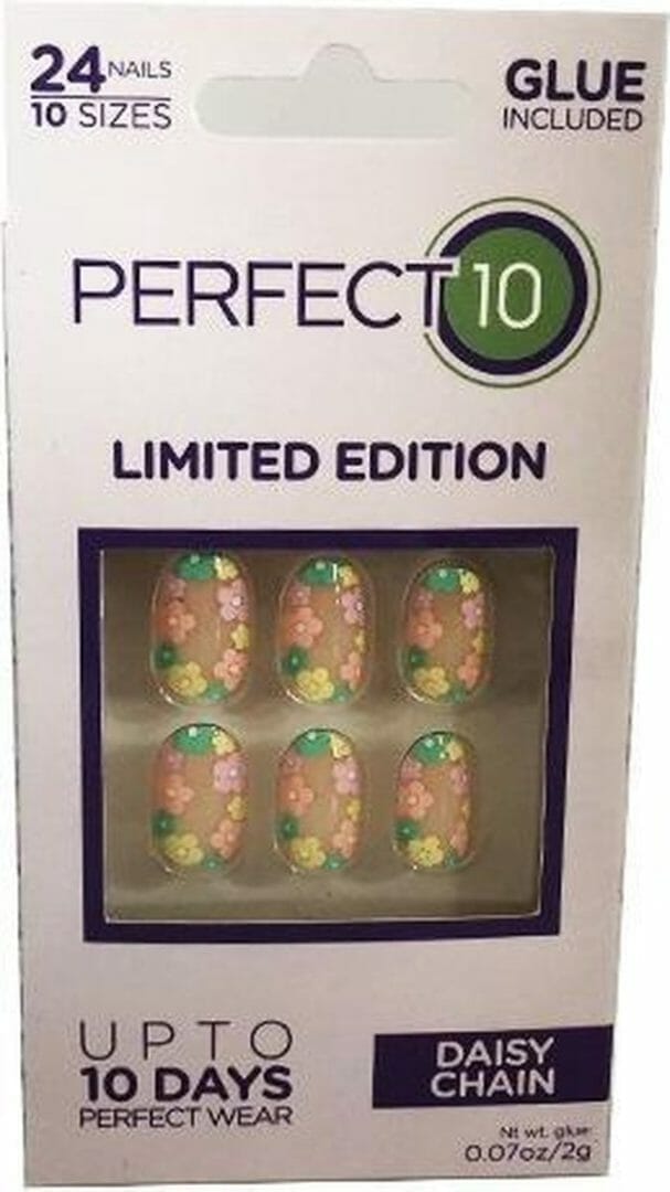 Perfect10: full cover nageltips, daisy chain Perfect10: full cover nageltips, daisy chain