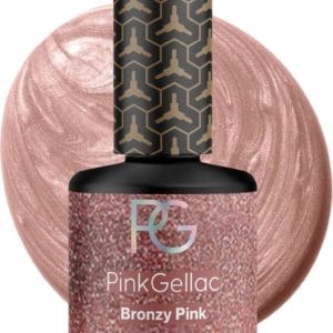 Pink Gellac 125 Bronzy Pink Gellak 15ml - Roze Gel Nagellak - Manicure voor Gelnagels - Glanzend - Gel Nails