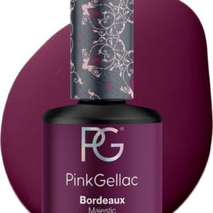 Pink Gellac 173 Bordeaux Gel Nagellak 15ml - Rode Gellak - Glanzende Gelnagellak - Gelnagels Producten - Gel Nails