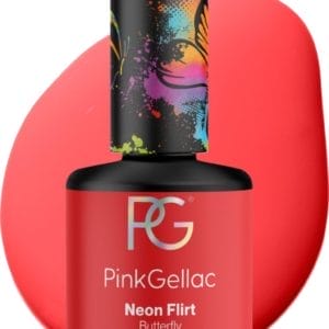 Pink Gellac 191 Neon Flirt Gellak 15ml - Roze Glanzende Gel Nagellak - Gelnagellak - Gelnagels Producten - Gel Nails