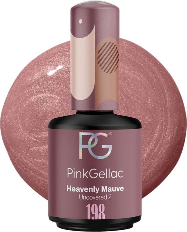 Pink gellac 198 heavenly mauve gel nagellak 15ml - paarse glanzende gellak - gelnagellak - gelnagels producten - gel nails