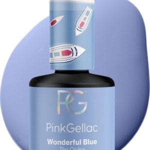 Pink Gellac 217 Wonderful Blue Gel Lak 15ml - Glanzende Blauwe Gellak Nagellak - Gelnagels Producten - Gel Nails