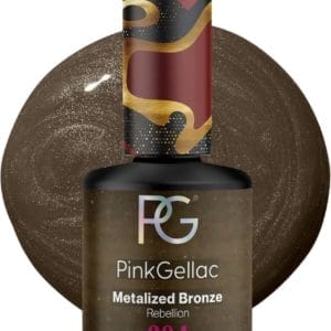 Pink Gellac 234 Metalized Bronze Gellak 15ml - Glanzende Bronzen Gel Lak Nagellak - Gelnagels Producten - Gel Nails