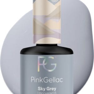 Pink Gellac 295 Sky Grey Gel Lak 15ml - Grijs Gellak Nagellak - Gelnagels Producten - Glanzende Gel Nails