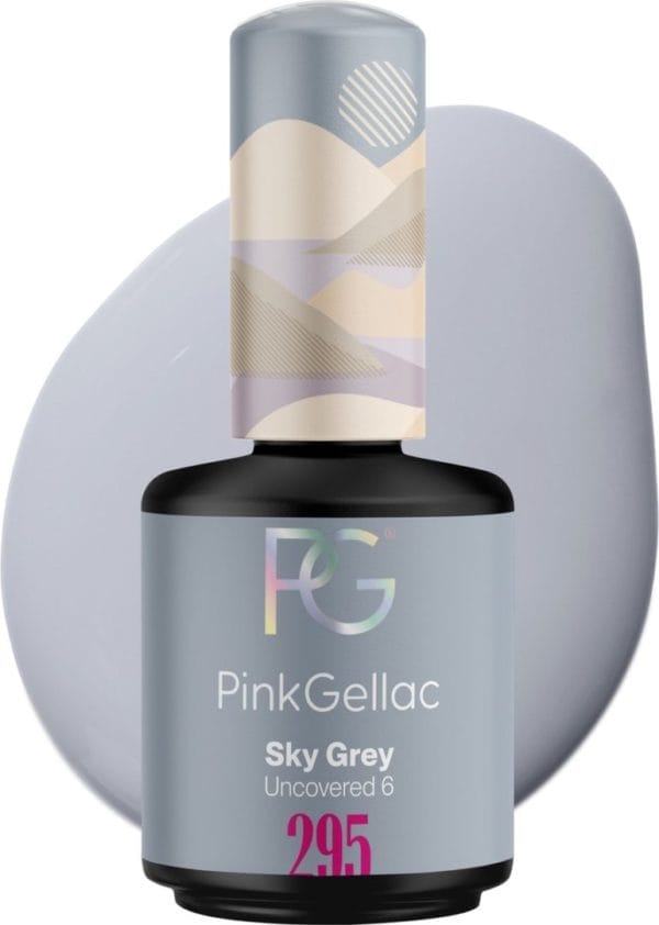 Pink gellac 295 sky grey gel lak 15ml - grijs gellak nagellak - gelnagels producten - glanzende gel nails