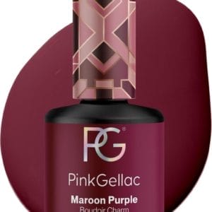 Pink Gellac 307 Maroon Purple Gel Lak 15ml - Paarse Gellak Nagellak - Gelnagels Producten - Glanzende Gel Nails