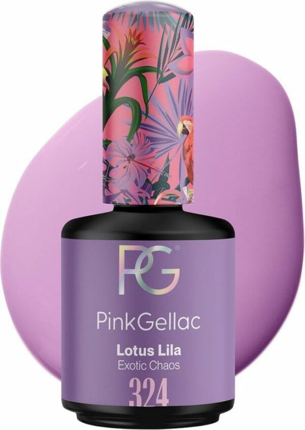 Pink gellac 324 lila lotus gellak nagellak 15ml - gel lak - glanzend paars - gelnagels producten - gel nails