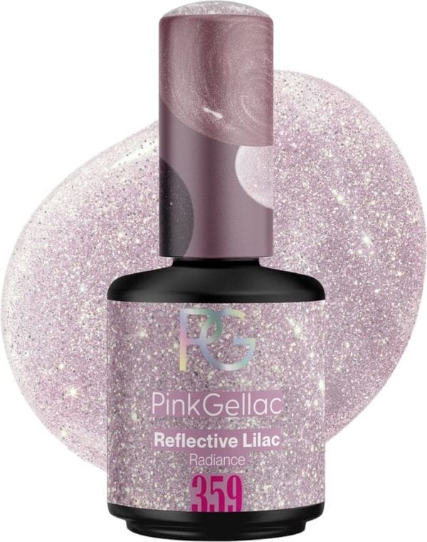 Pink gellac 359 reflective lilac gellak nagellak 15ml - glanzend paarse gel lak - gelnagels producten - gel nails