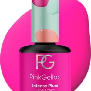 Pink Gellac 368 Intense Plum gellak nagellak 15ml - Glanzend Paarse Gel Lak - Gelnagels Producten - Gel Nails