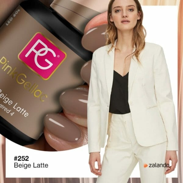 Pink Gellac - Beige Latte - Gellak - Vegan - Beige - Glanzend - 15ml