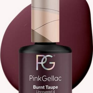 Pink Gellac | Burnt Taupe - Gellak - Vegan - Bruin - Creamy Finish - 15 ml