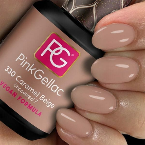 Pink Gellac - Caramel Beige - Gellak - Vegan - Beige - Glanzend - 15ml