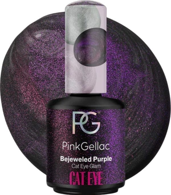 Pink gellac cat eye gellak zonder magneet paars - 15 ml