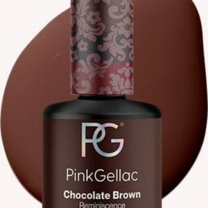 Pink Gellac | Chocolate Brown - Gellak - Vegan - Bruin - Creamy Finish - 15 ml