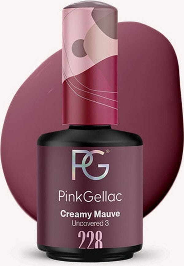 Pink gellac | creamy mauve - gellak - vegan - paars - creamy finish - 15 ml