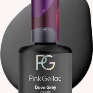 Pink Gellac | Dove Grey - Gellak - Vegan - Grijs - Creamy Finish - 15 ml