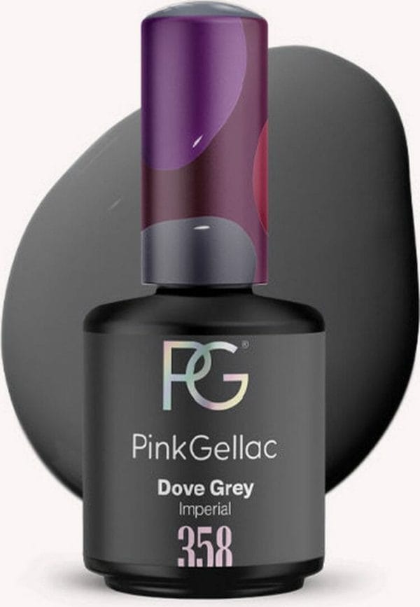Pink Gellac | Dove Grey - Gellak - Vegan - Grijs - Creamy Finish - 15 ml