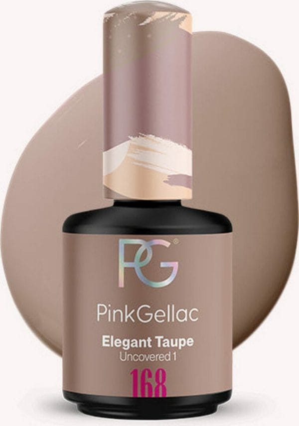 Pink Gellac | Elegant Taupe - Gellak - Vegan - Bruin - Creamy Finish - 15 ml