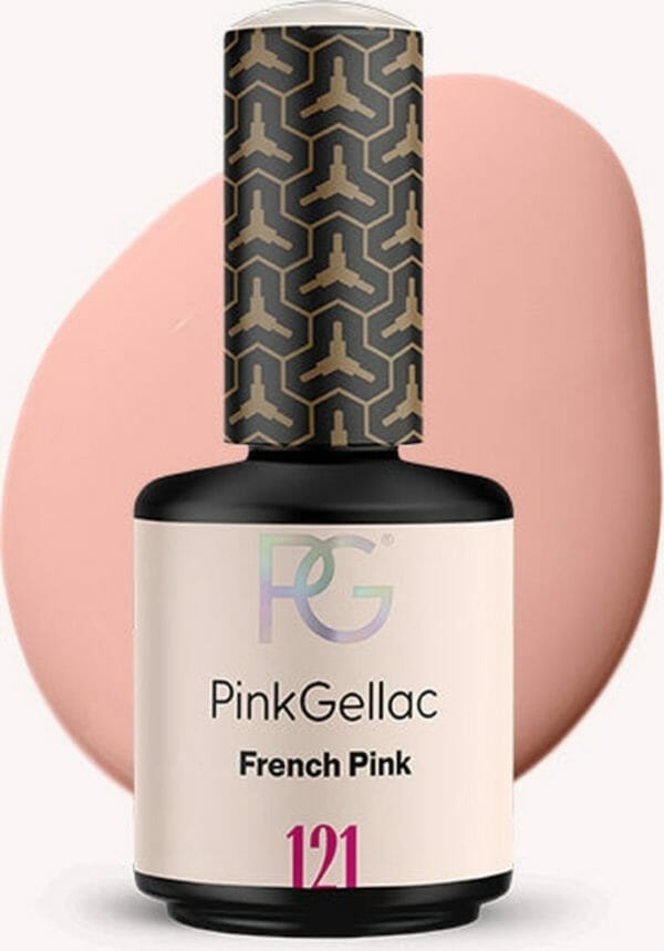 Pink gellac | french pink - gellak - vegan - roze - creamy finish - 15 ml