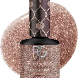 Pink Gellac Gellak Glitter Goud 15ml - Gouden Gellak Nagellak - Gelnagels Producten - Gel Nails - 331 Copper Gold