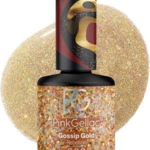 Pink Gellac Gellak Goud 15ml - Glanzende Gouden Gel Lak Nagellak - Gelnagels Producten - Gel Nails - 236 Gossip Gold