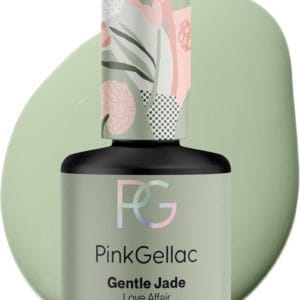 Pink Gellac Gellak Groen 15ml - Groene Gel Nagellak - Manicure voor Gelnagels - Gel Nagellak - Gel Nails - 323 Gentle Jade