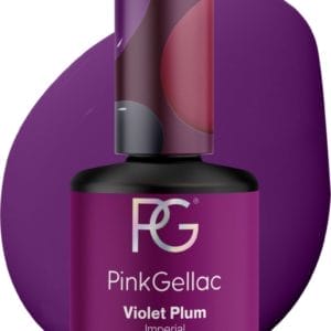 Pink Gellac Gellak Paars Nagellak 15ml - Creamy Finish Paars - Gelnagels Producten - Gel Nails - 357 Violet Plum